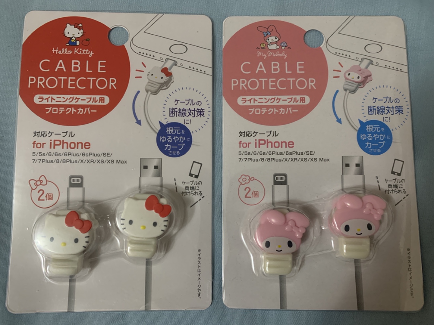Sanrio Cable Protectors Hello Kitty My Melody