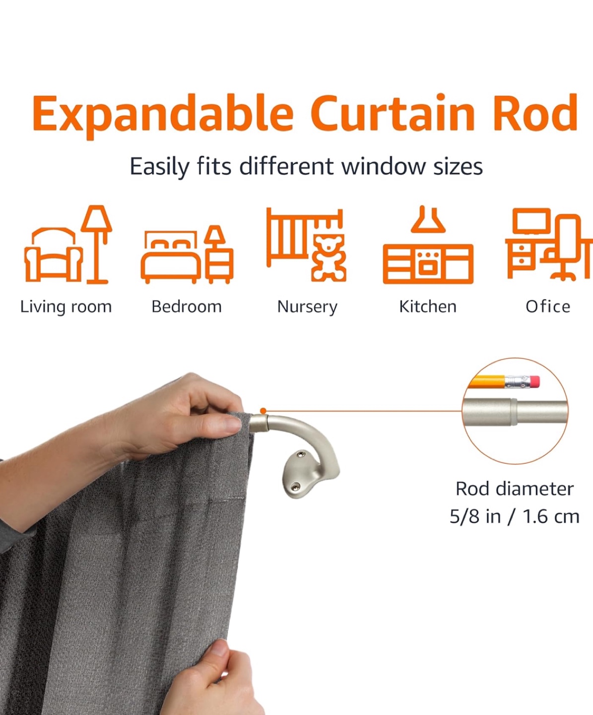 Blackout Curtains & Expandable Curtain Rod #ThriftyPicks - photo 5