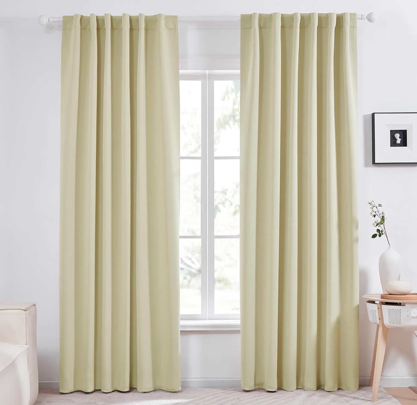Blackout Curtains & Expandable Curtain Rod #ThriftyPicks