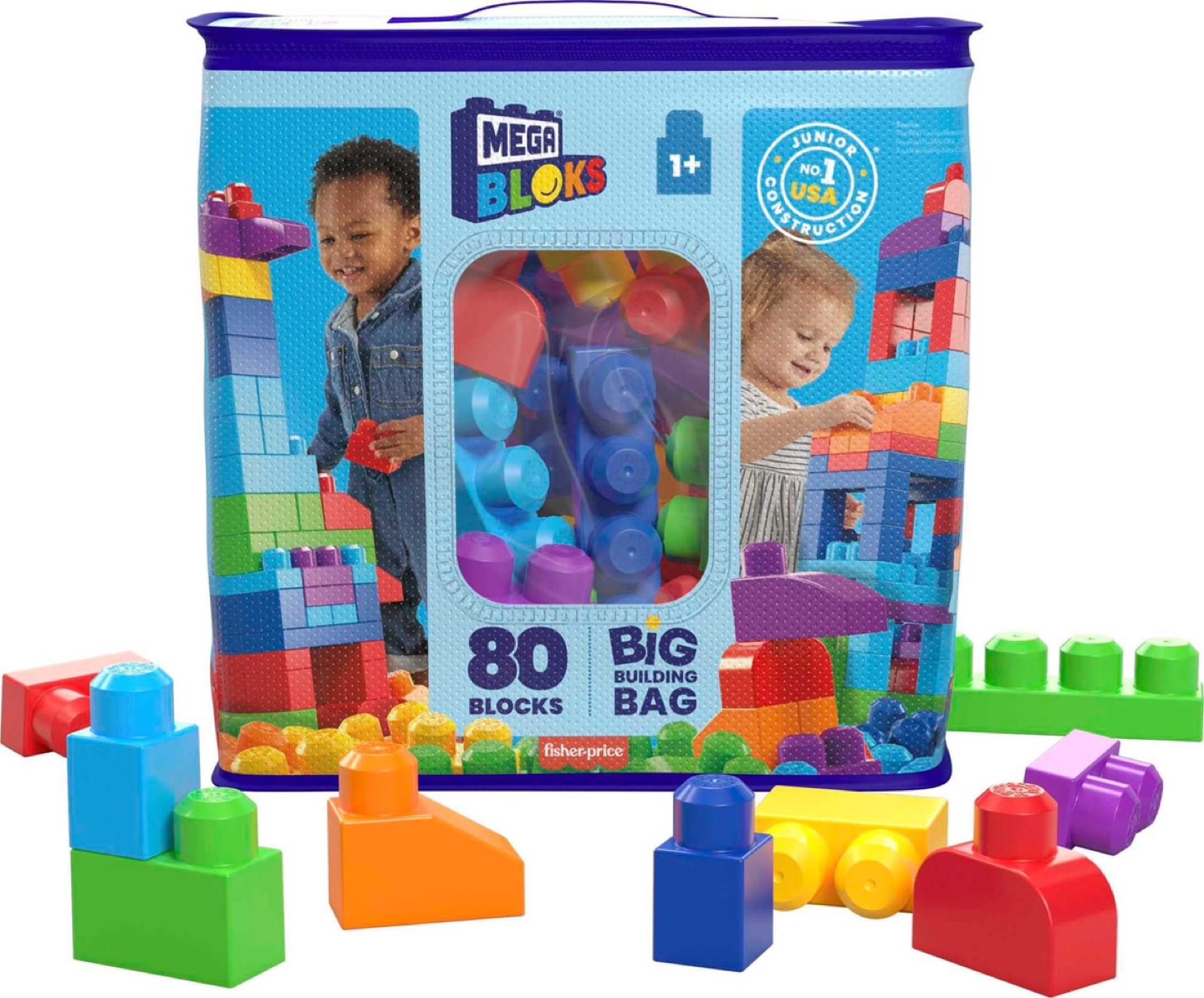 Mega Bloks: 80 Piece Building Bag