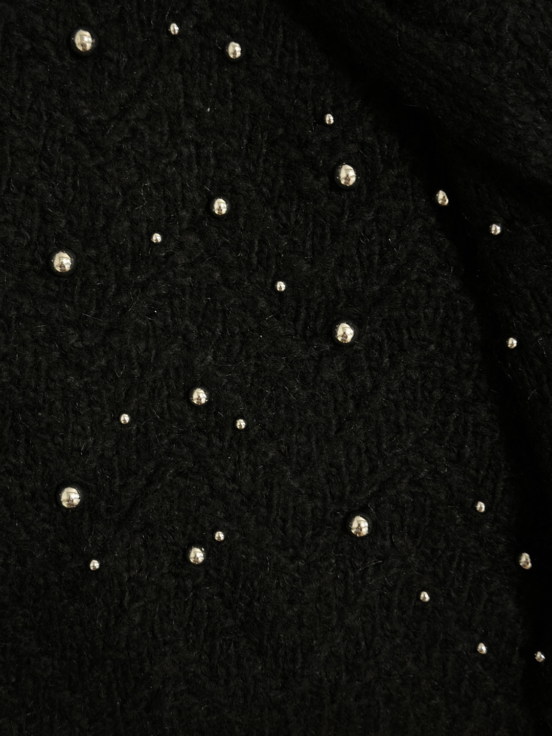 Zara Black Beaded Zip-Up Hoodie - photo 4