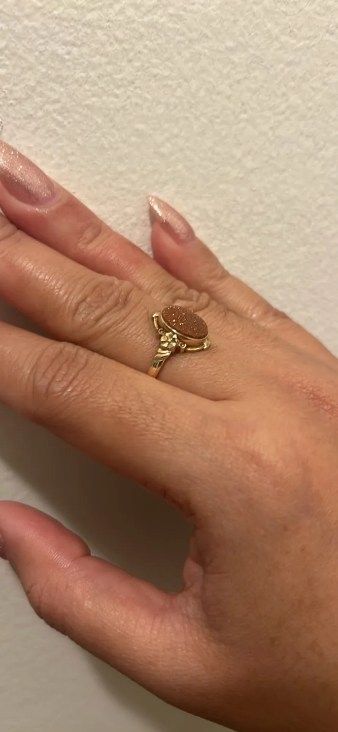 Gold Sunstone Ring image indicator(2)