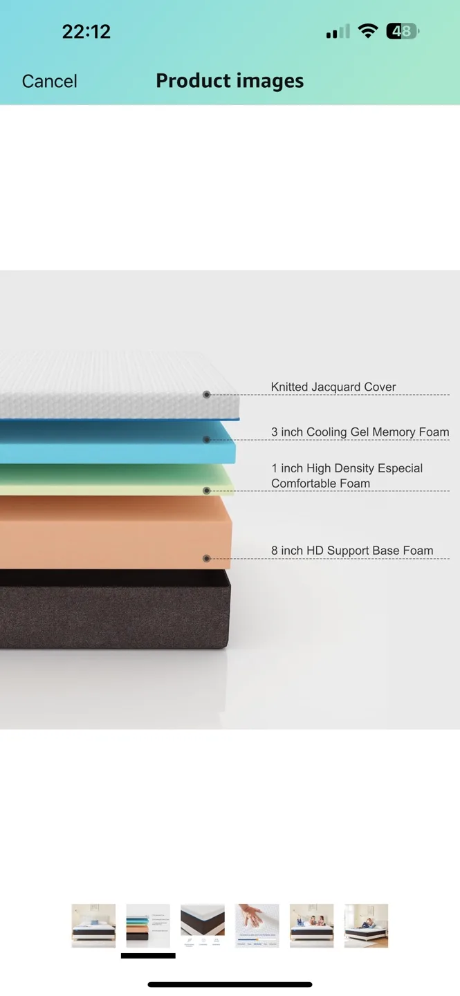 Queen Size Memory Foam Mattress image indicator(10)