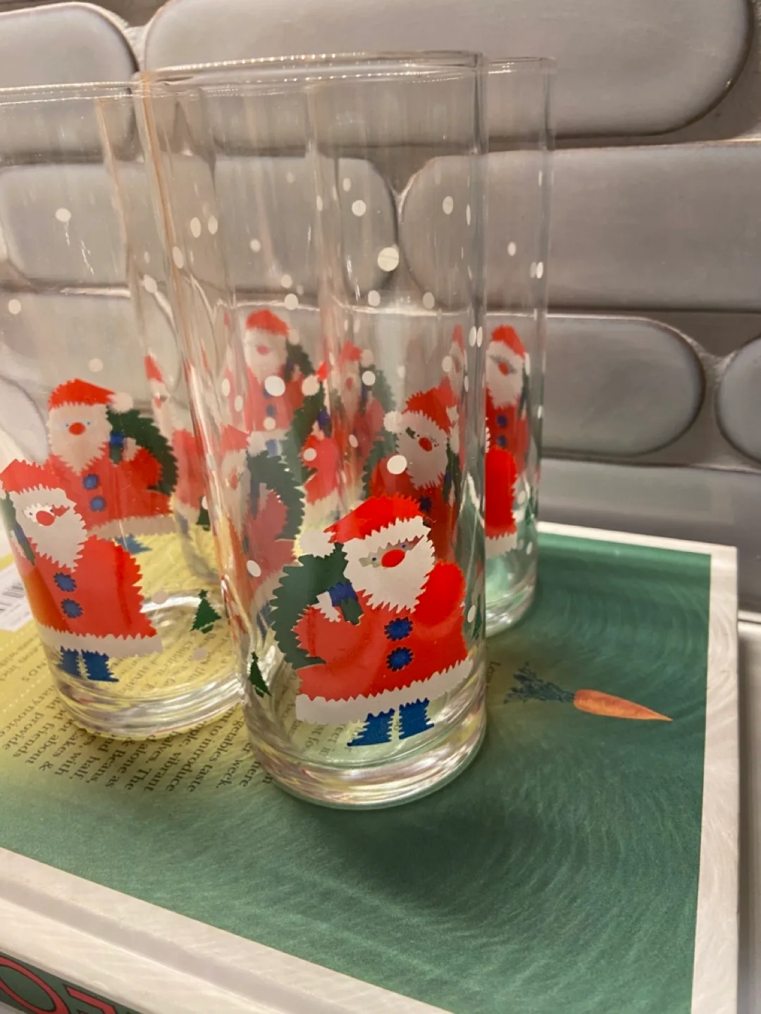 Vintage Santa Glasses - set of 4 image indicator(2)