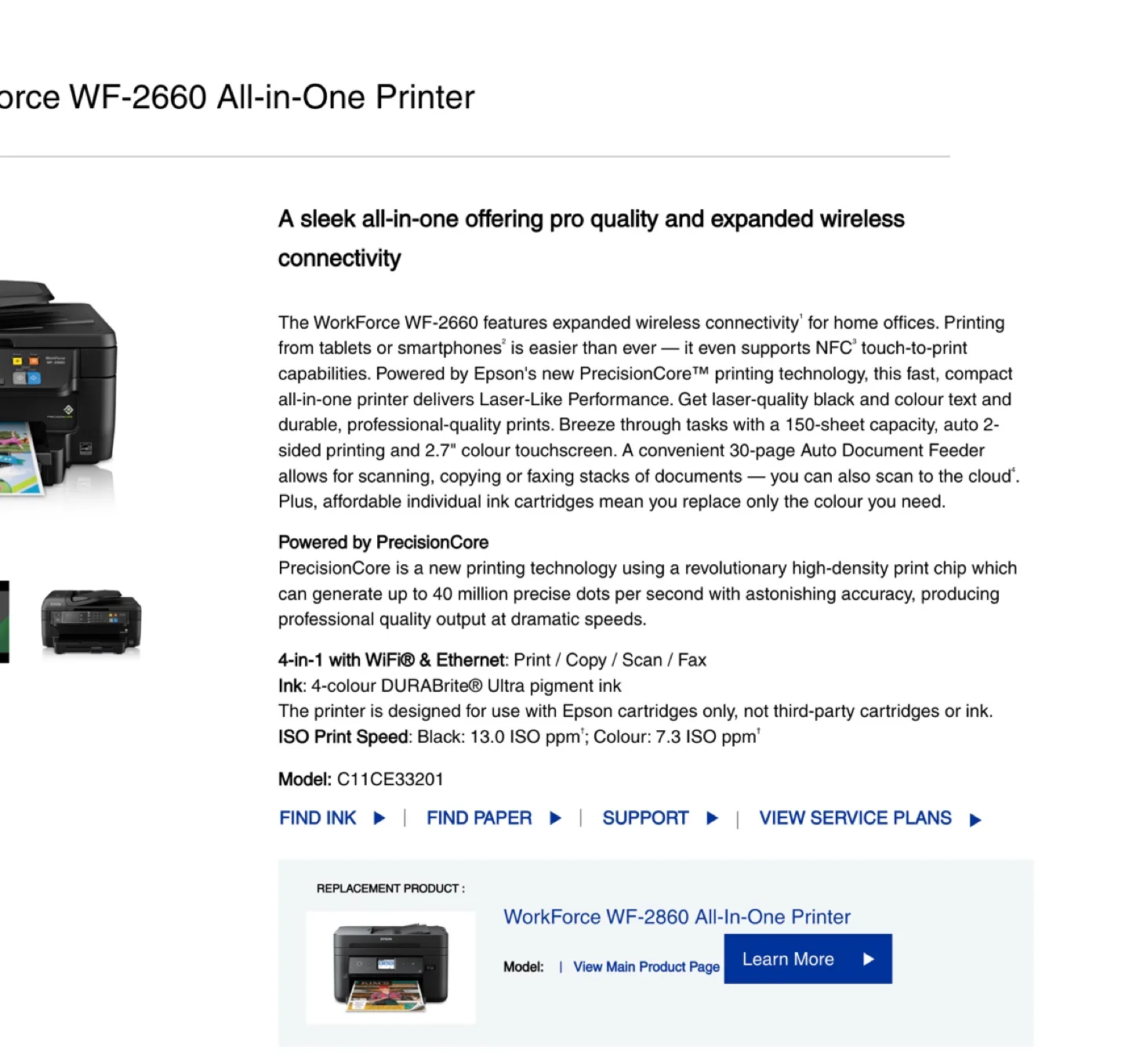 Epson WorkForce WF-2660 All-in-One Printer image indicator(5)
