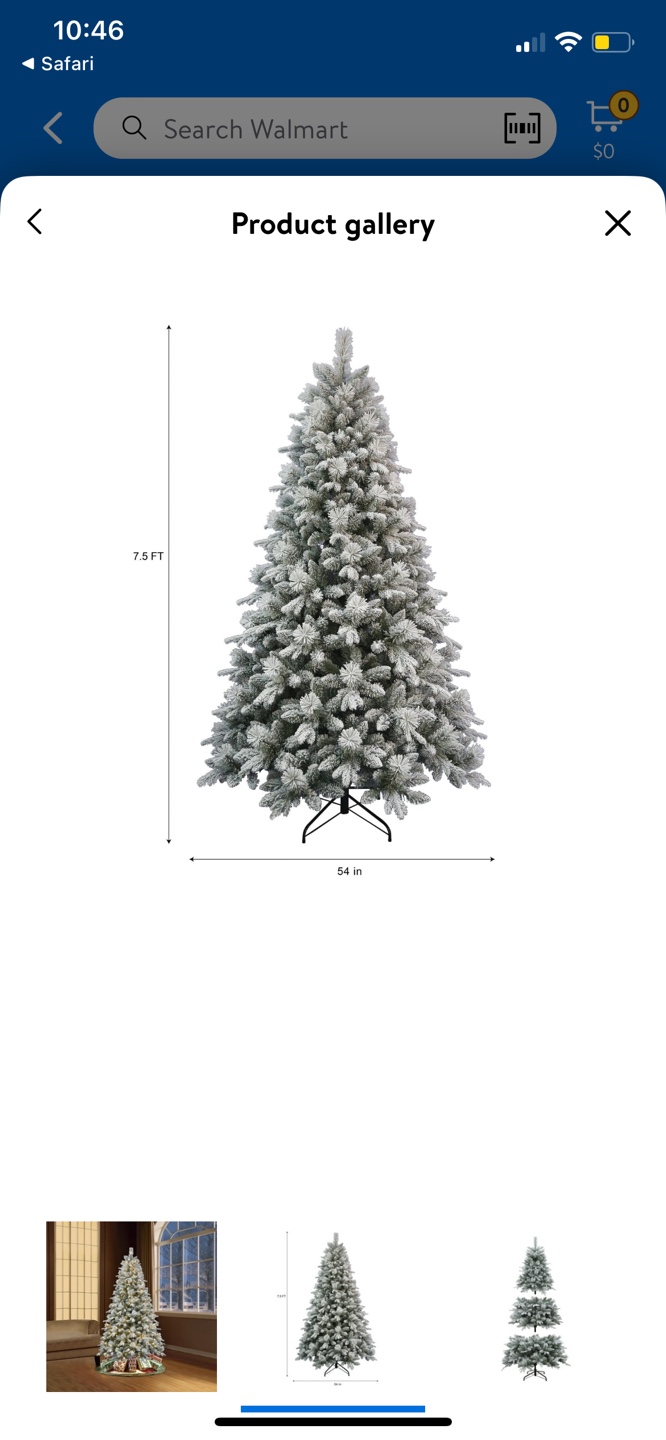 7.5FT Flocked Noble Fir LED Christmas Tree - photo 2