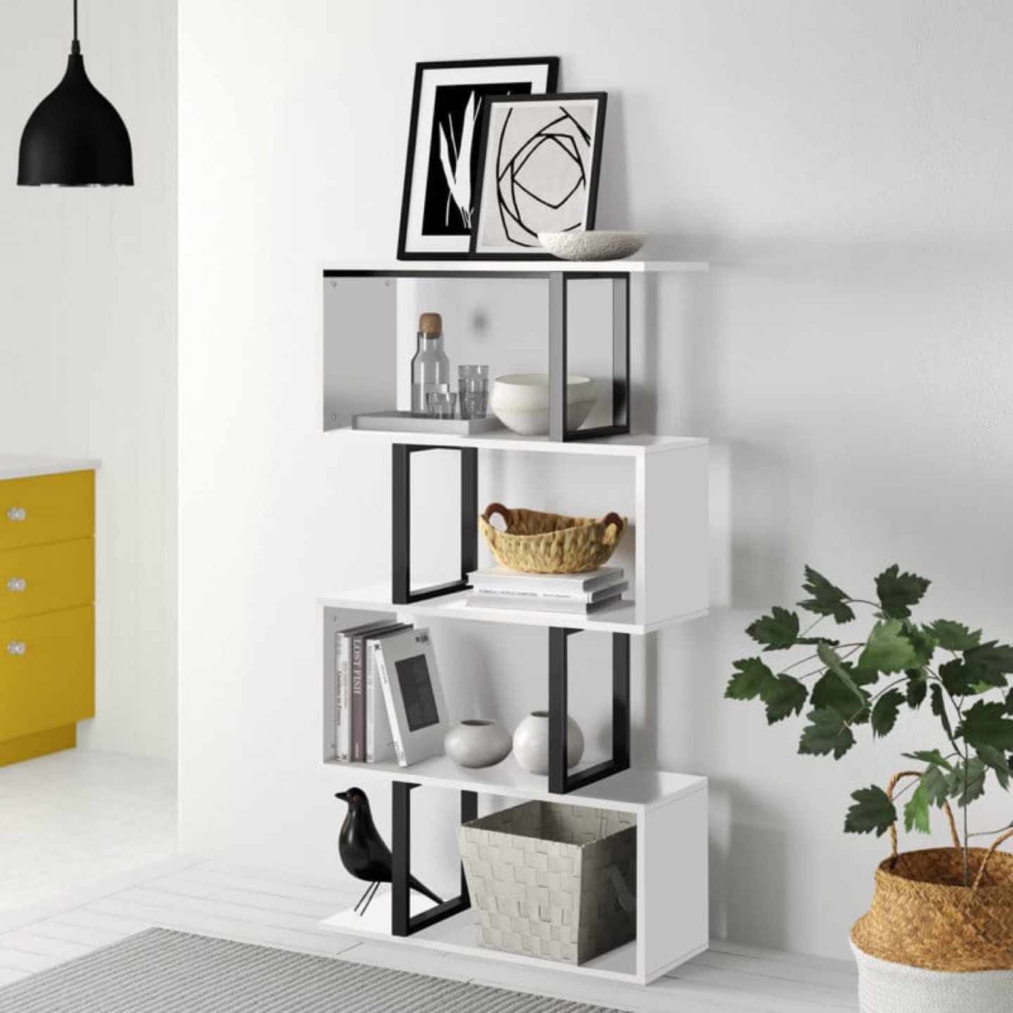 White and Black Bookshelf - photo 5