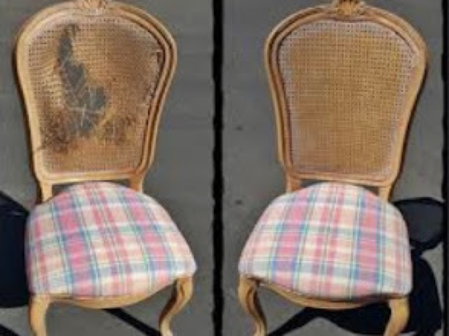 Reupholstery caining repair refinishing nook cover