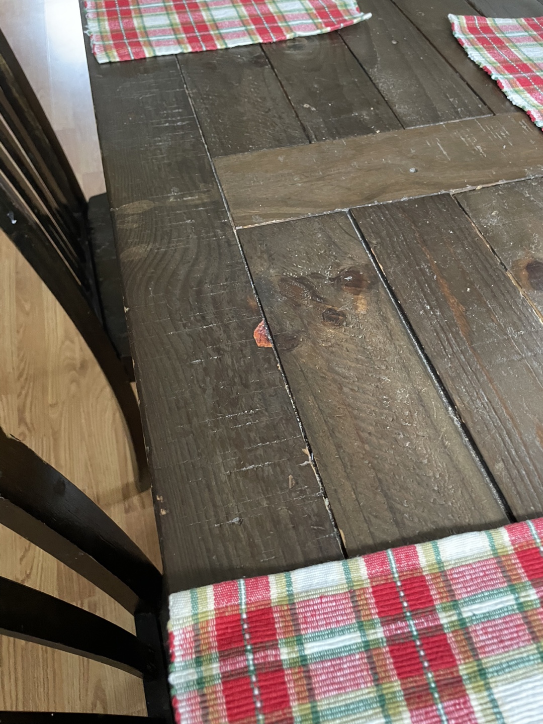Rustic kitchen table