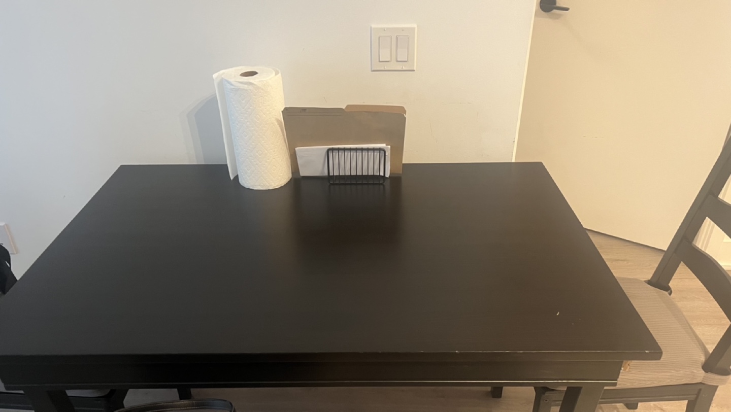 Ikea Dining Table with four Chairs with cushion pads - photo 3
