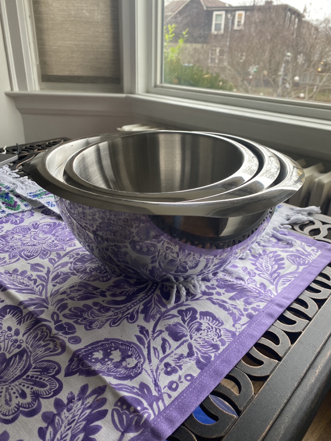 Set of 4 Stainless Steel Mixing Bowls