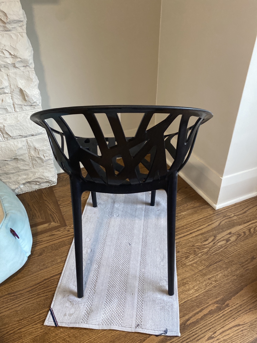 Black Plastic patio Chair - photo 3