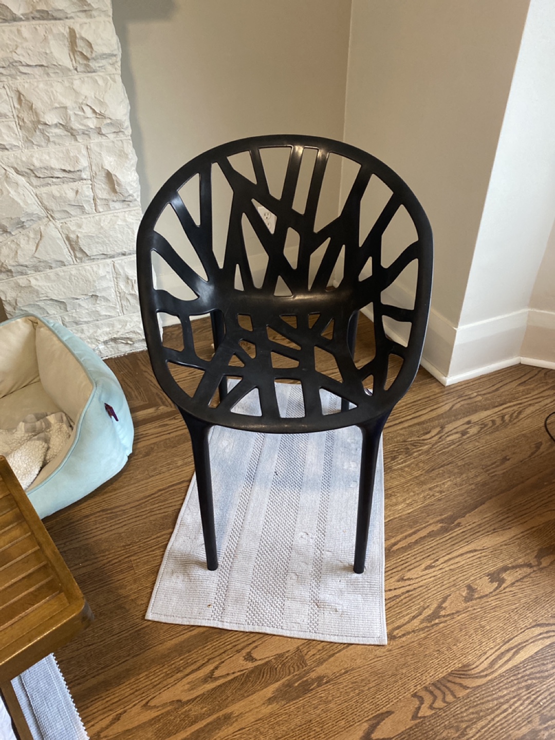 Black Plastic patio Chair