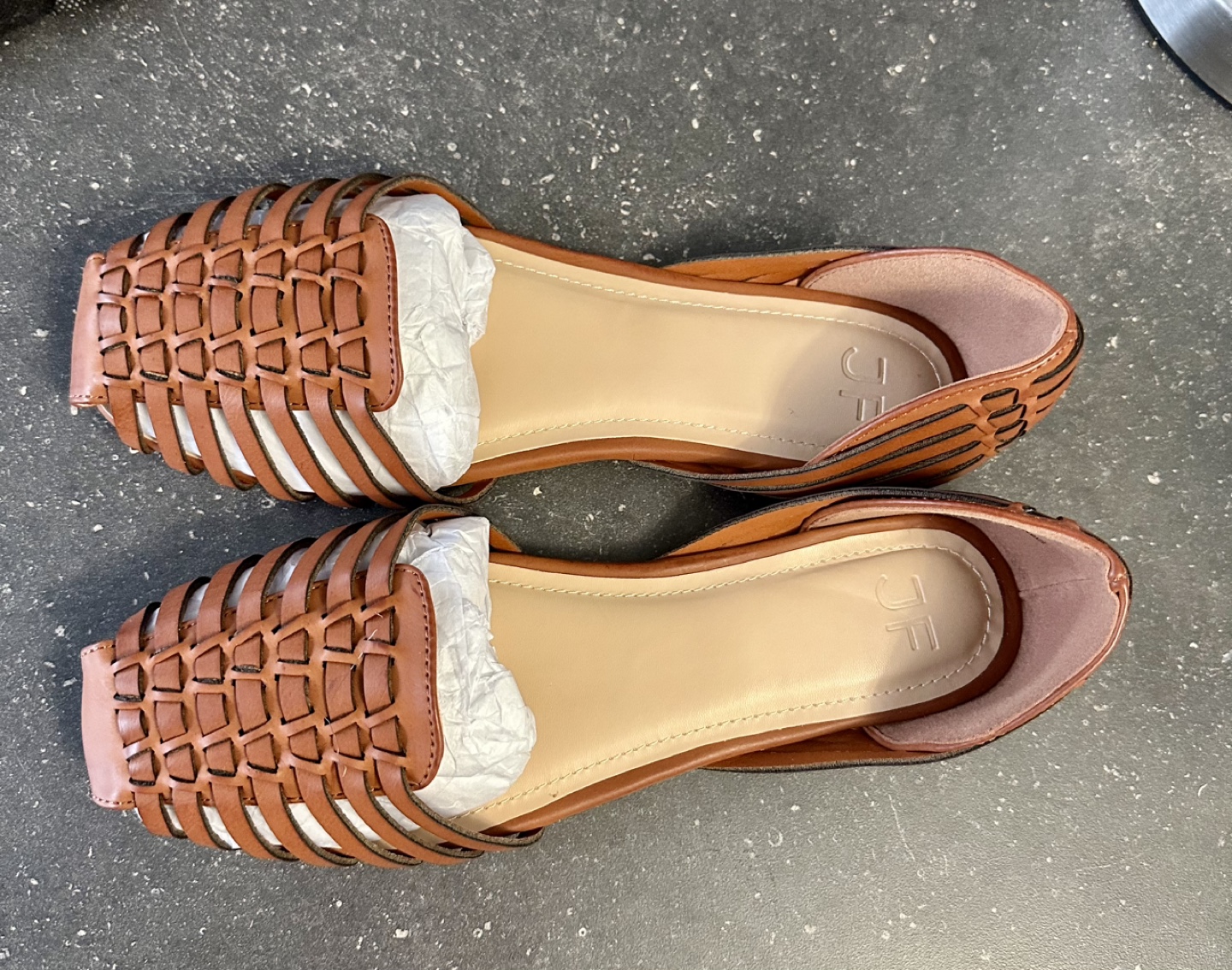 Women's Brown Woven Flat Sandals - photo 2