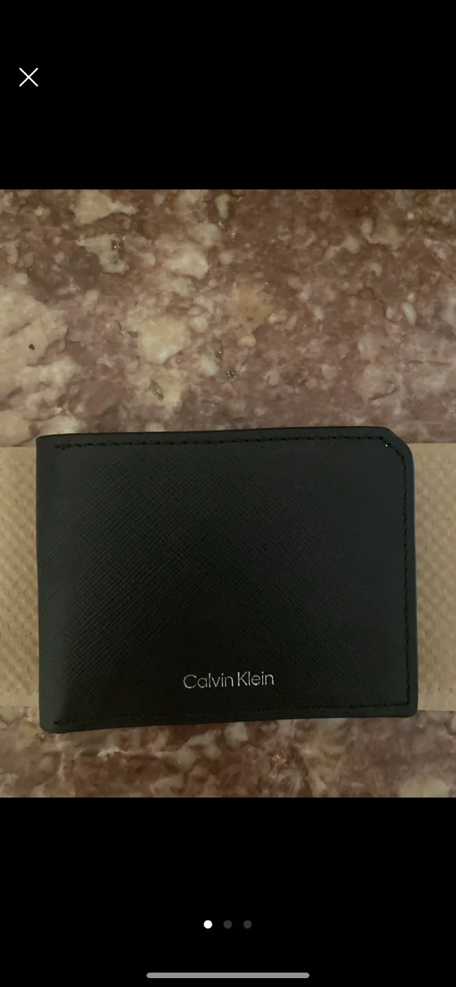 Calvin Klein Black Leather Wallet thumbnail