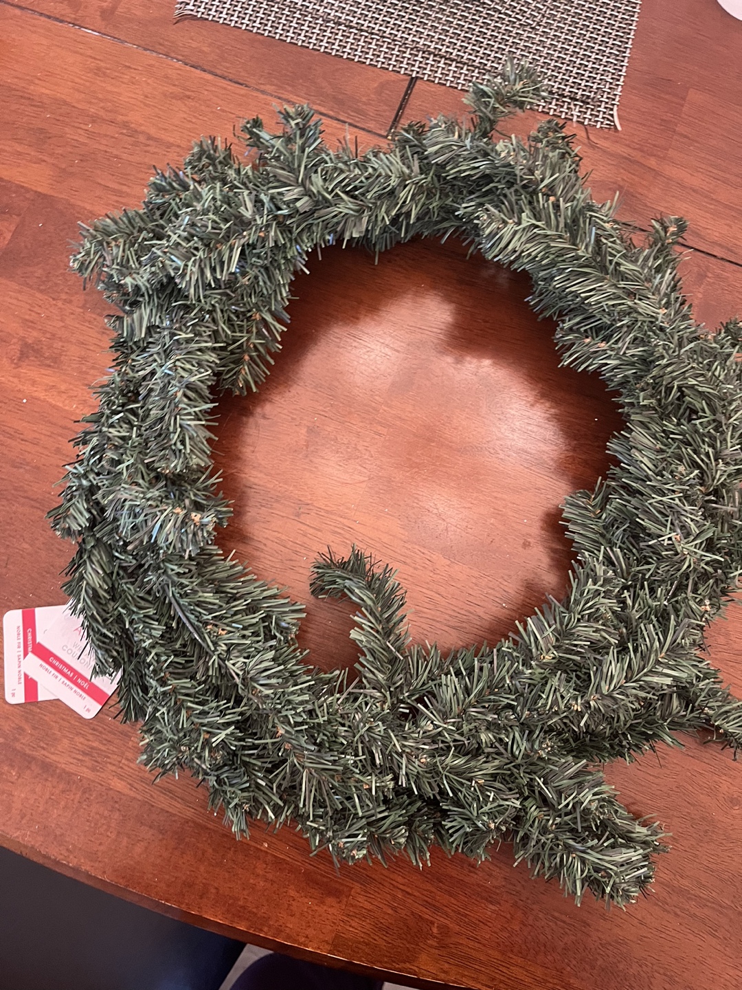 Artificial Christmas wreath