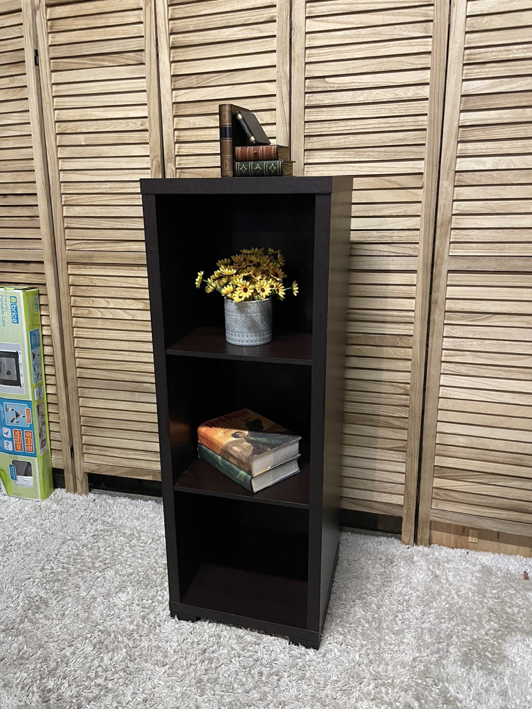 3-Shelf Bookcase Espresso - photo 2