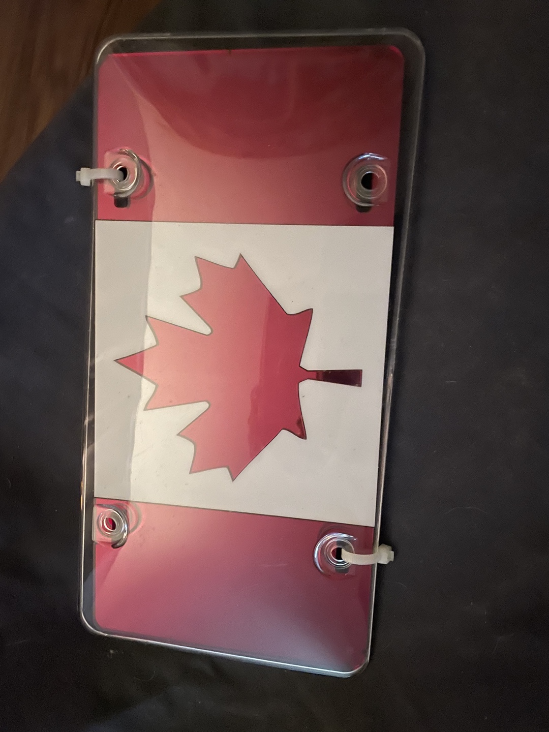 Canadian Flag License Plate Cover