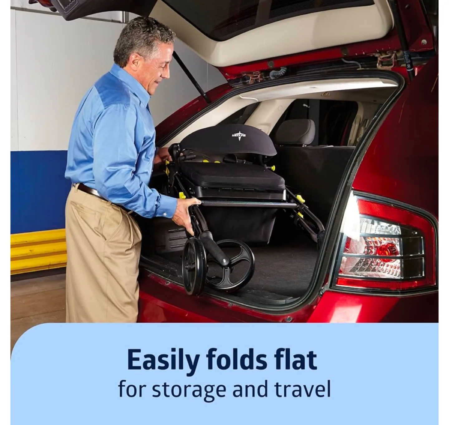 Medline Empower Rollator Walker with Seat image indicator(2)