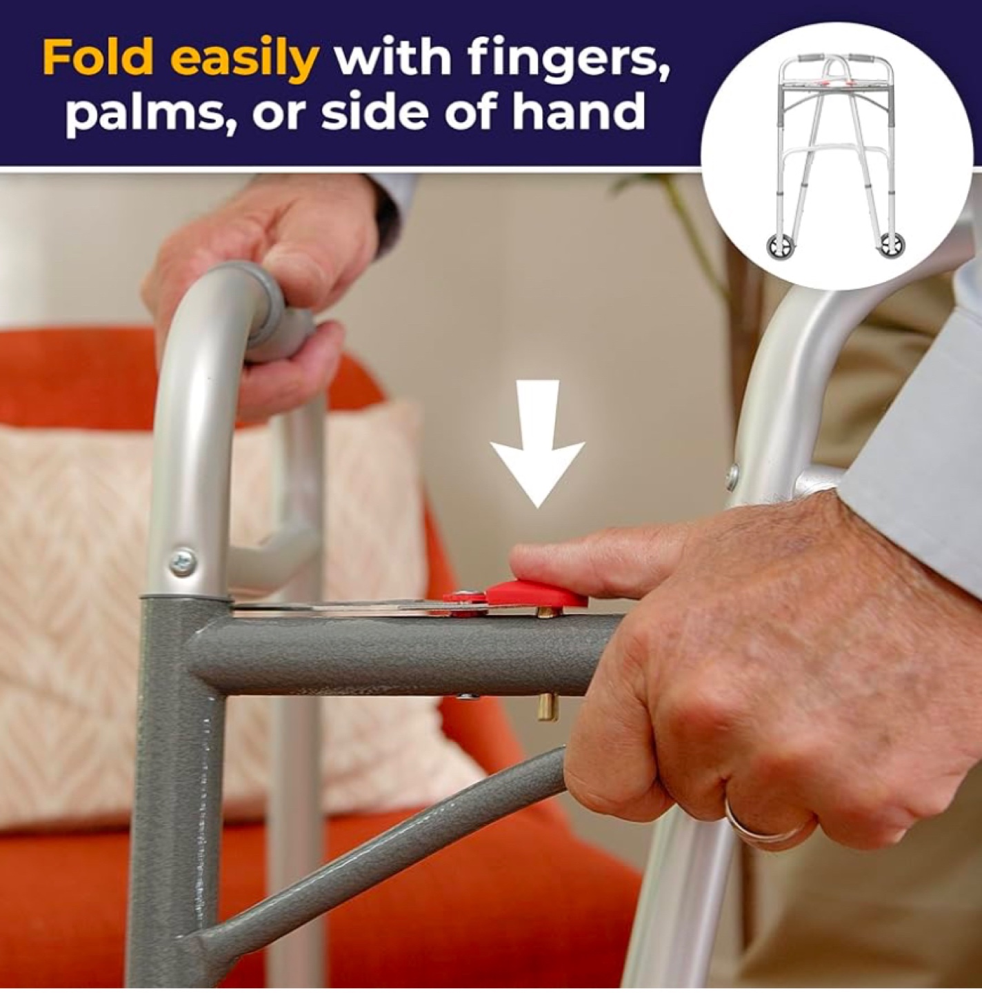 Drive Medical Deluxe Folding Walker - photo 3