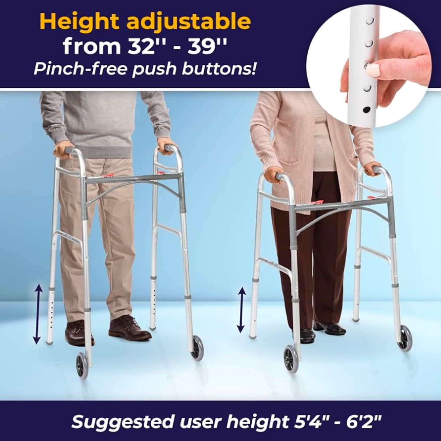 Drive Medical Deluxe Folding Walker