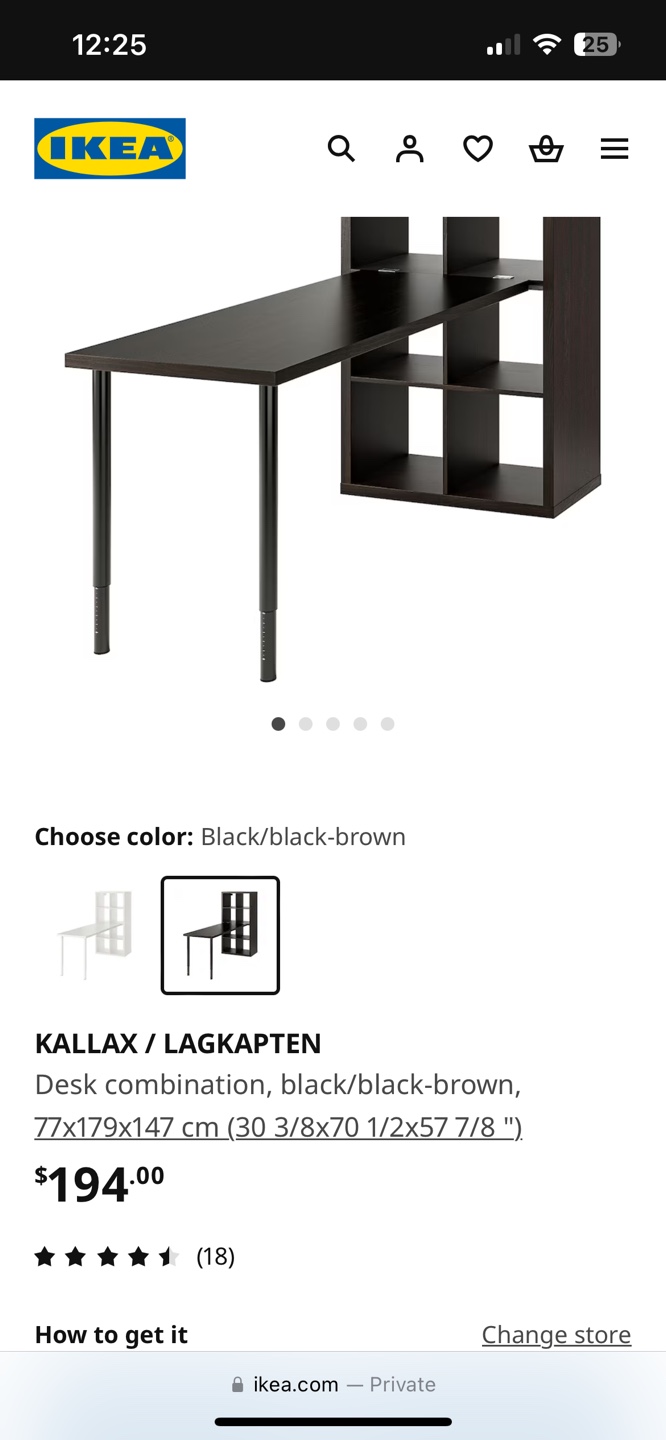 IKEA KALLAX Desk Combination - photo 3