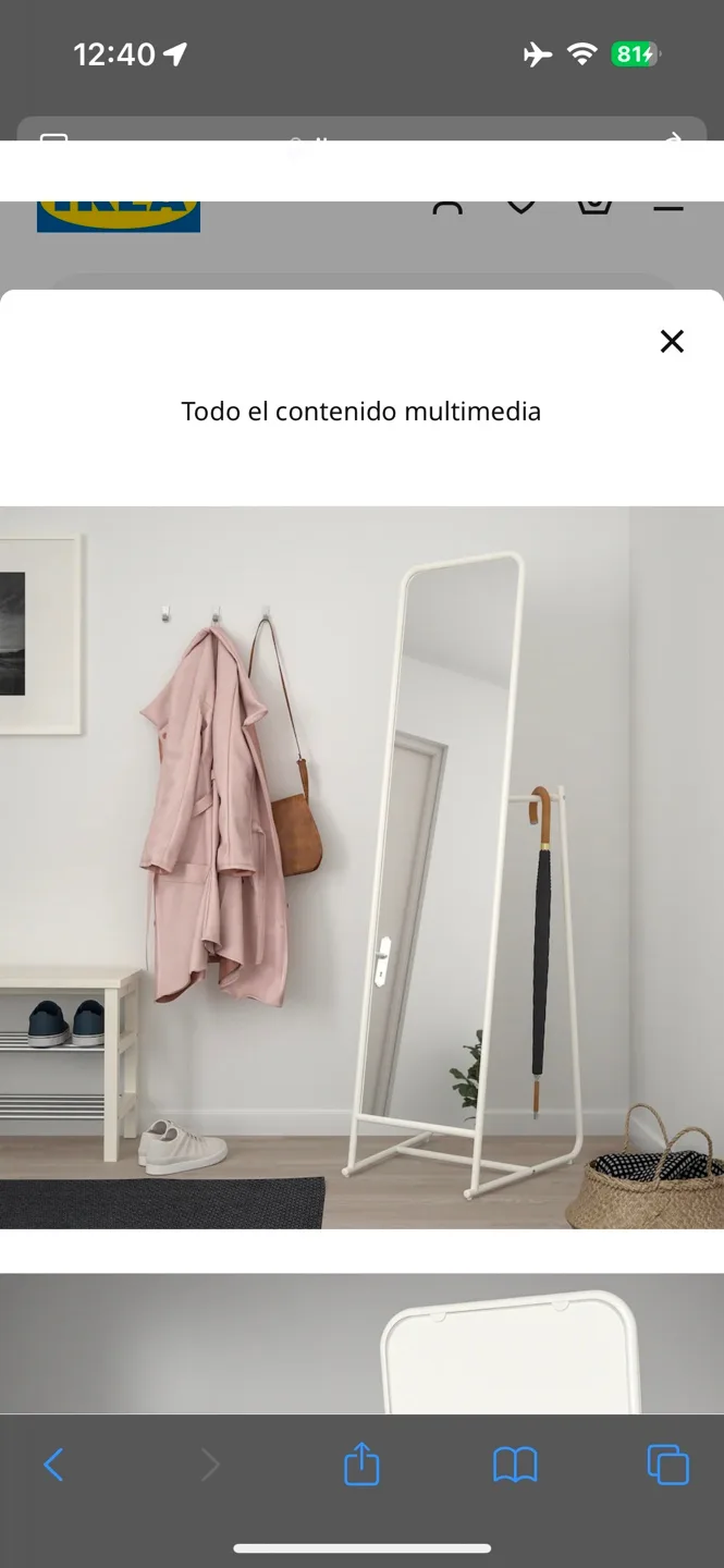 IKEA KNAPPER Floor Mirror image indicator(2)