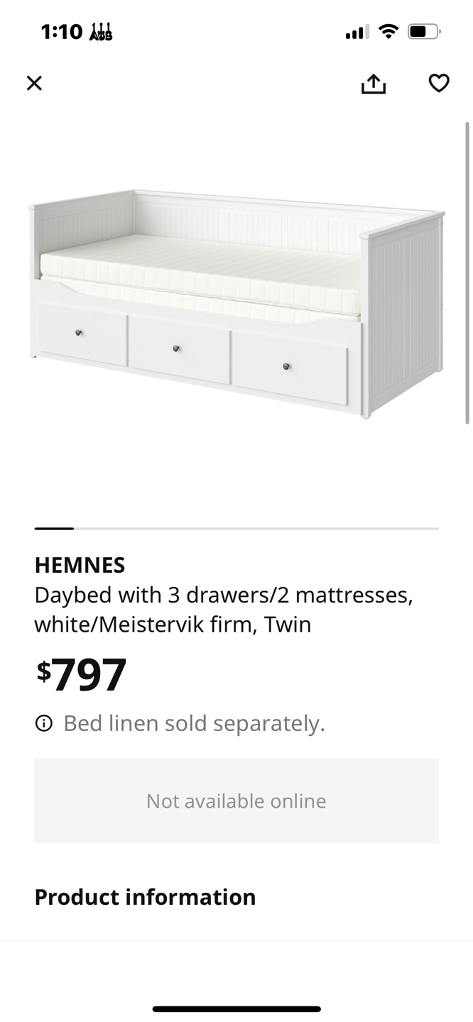 IKEA Day Bed with Storage Drawers - photo 2