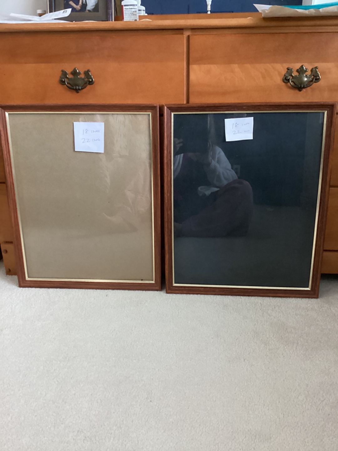 Two wooden frames for Picture or use for ducomemt