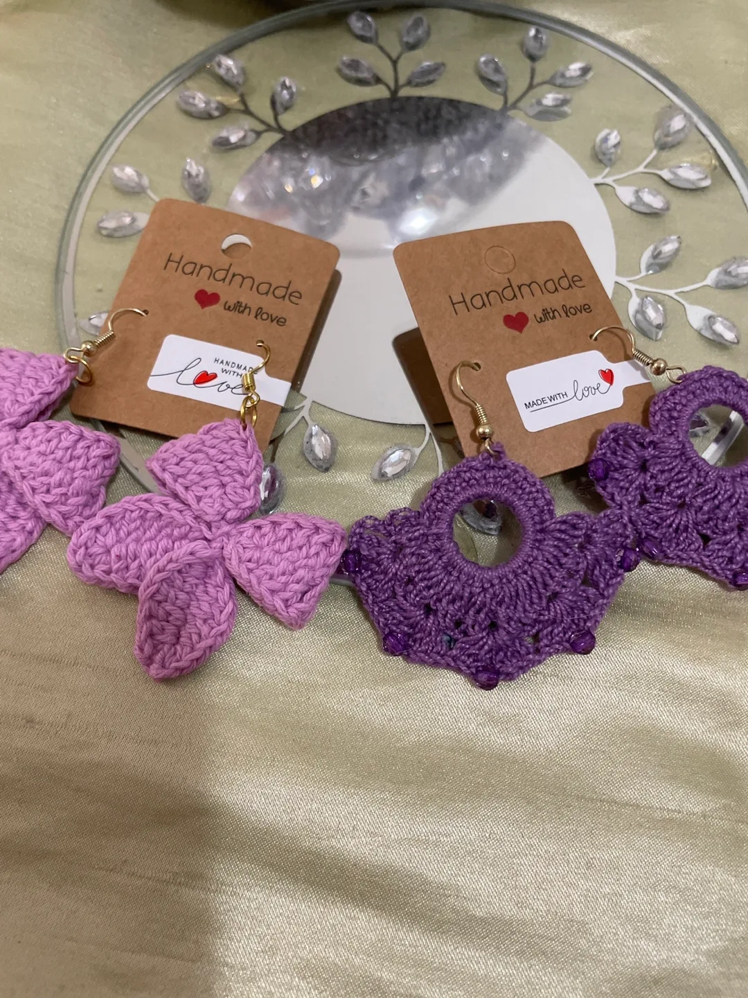 Handmade Crochet Earrings #ThriftyPicks image indicator(4)