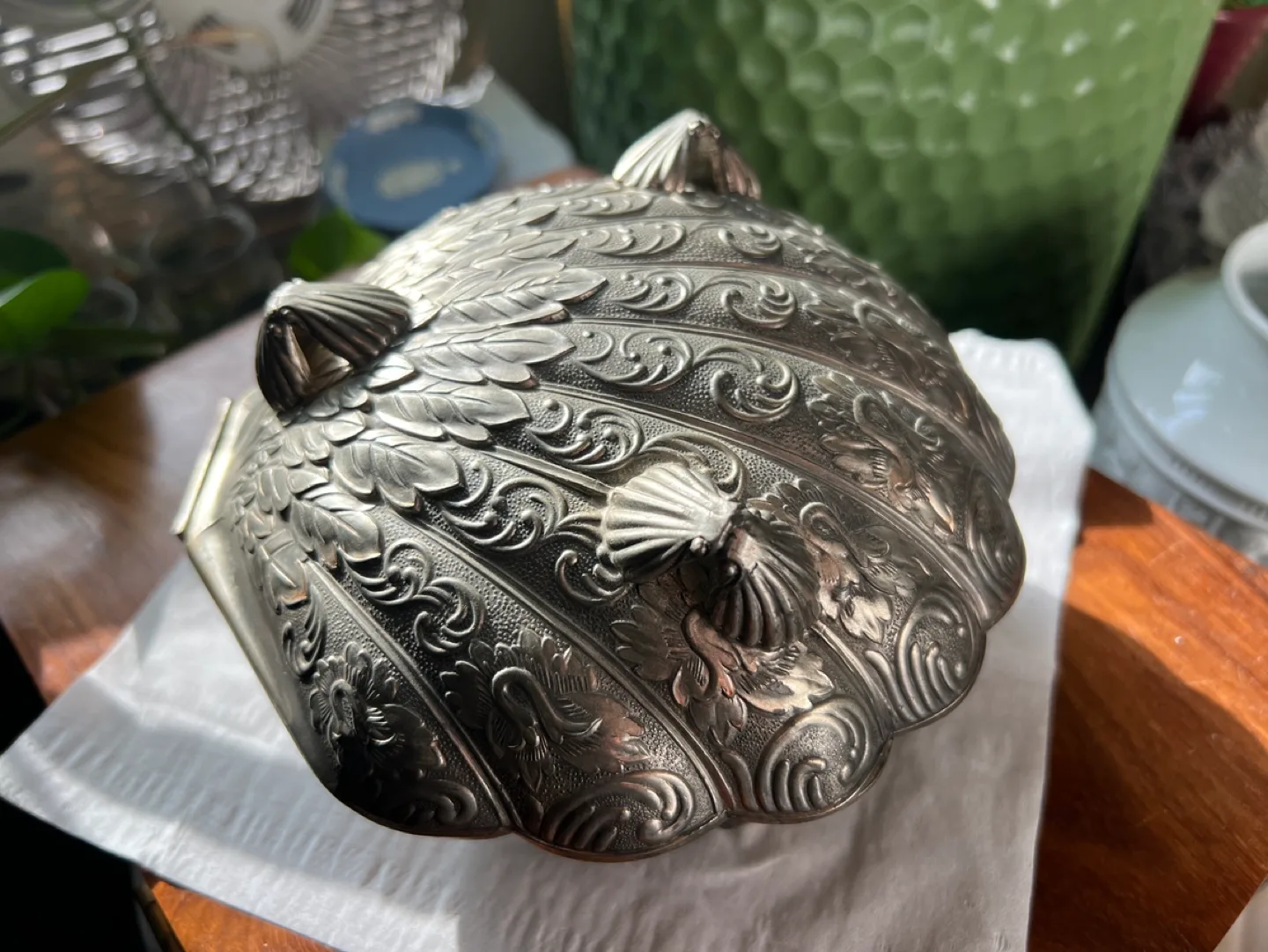 Vintage Silver Plated Shell Dish image indicator(2)