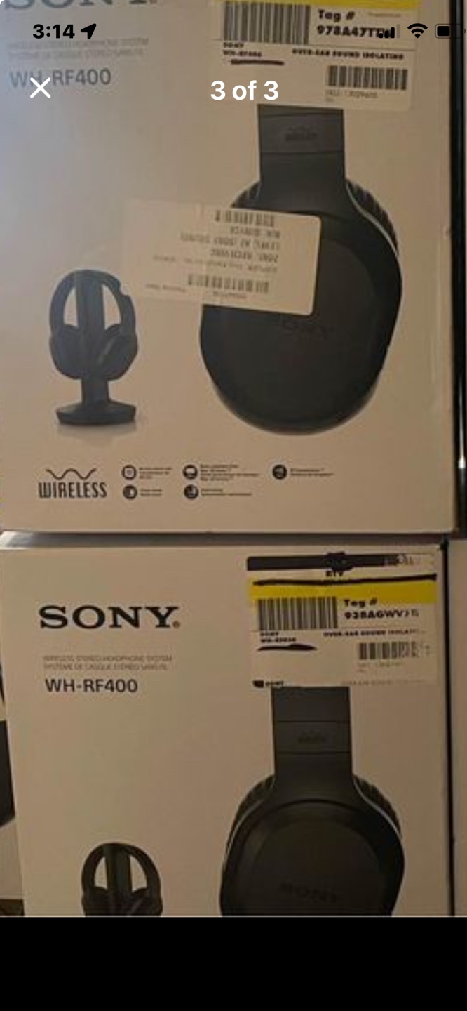 Sony WH-RF400 Wireless Headphones