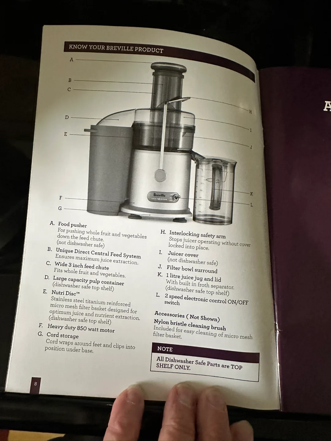 Breville The Juice Fountain Juicer image indicator(9)