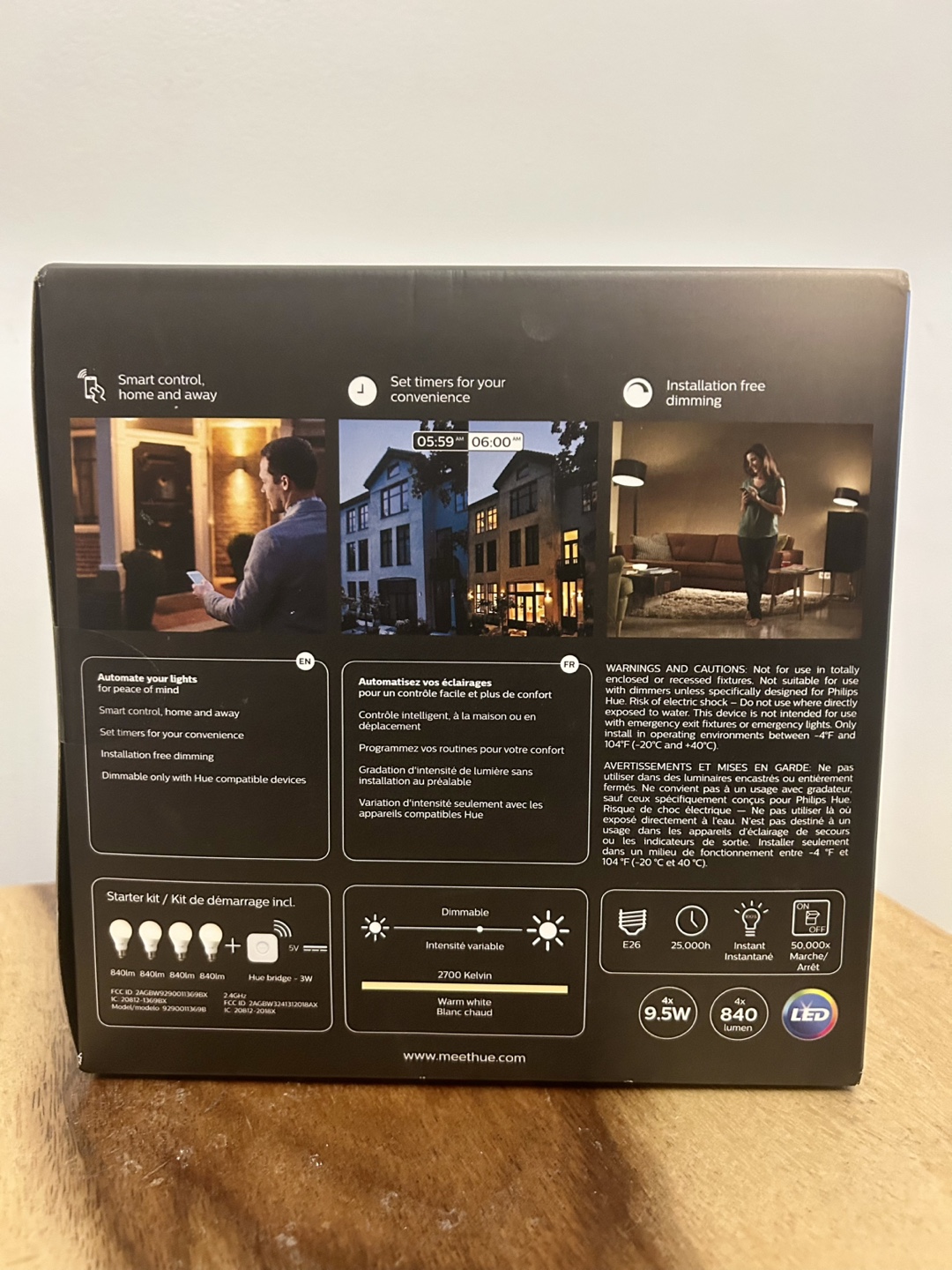 Philips Hue White 4 Bulb Starter Kit - Sealed Box - photo 2