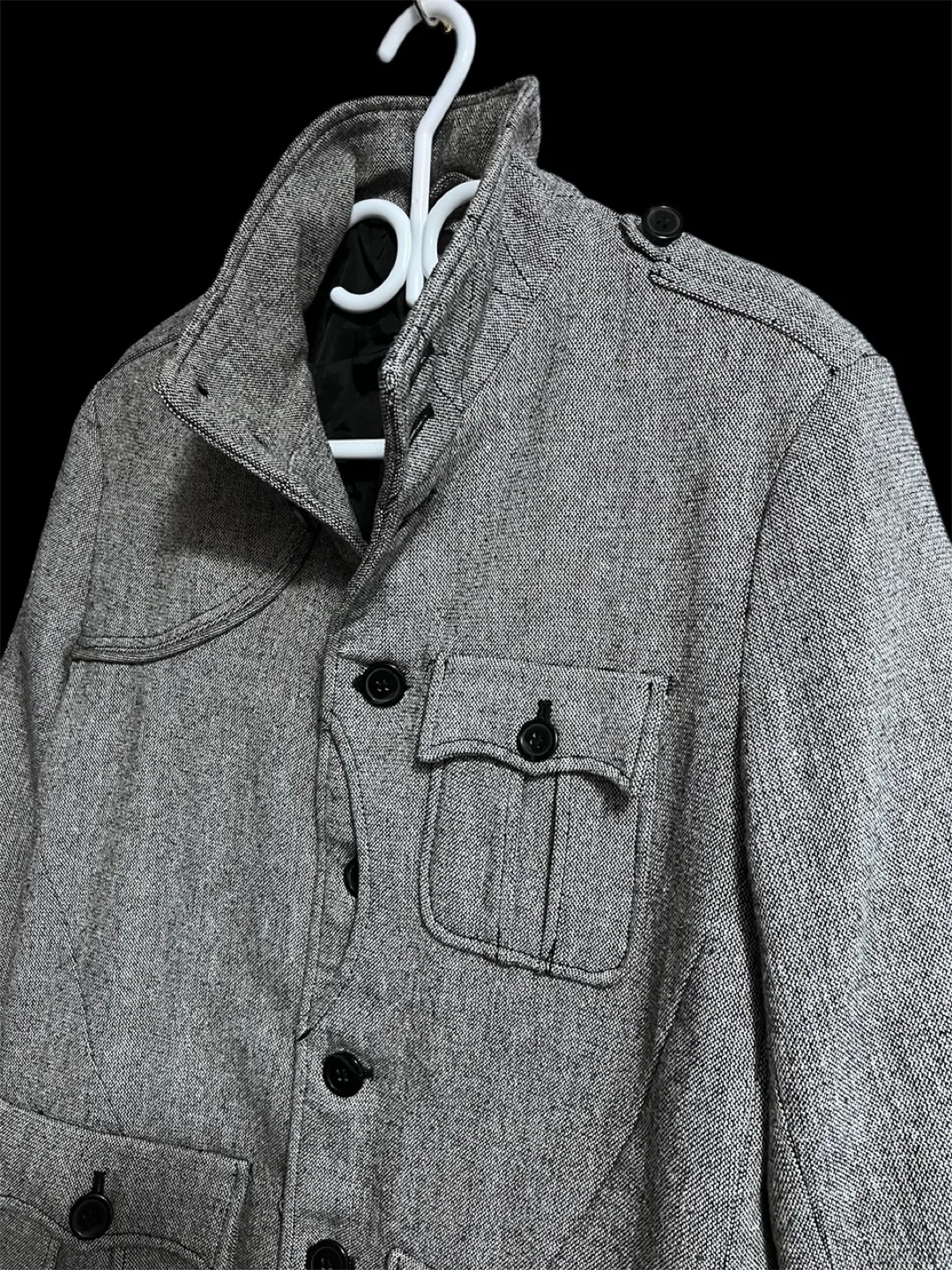 Men's Grey Jacket/Coat -Zara image indicator(2)