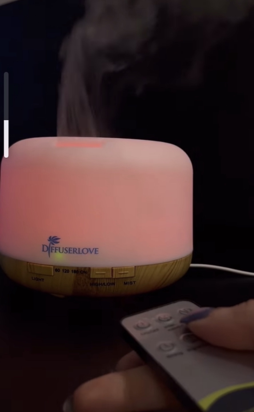 Diffuser with 7 Color LED Light and remote