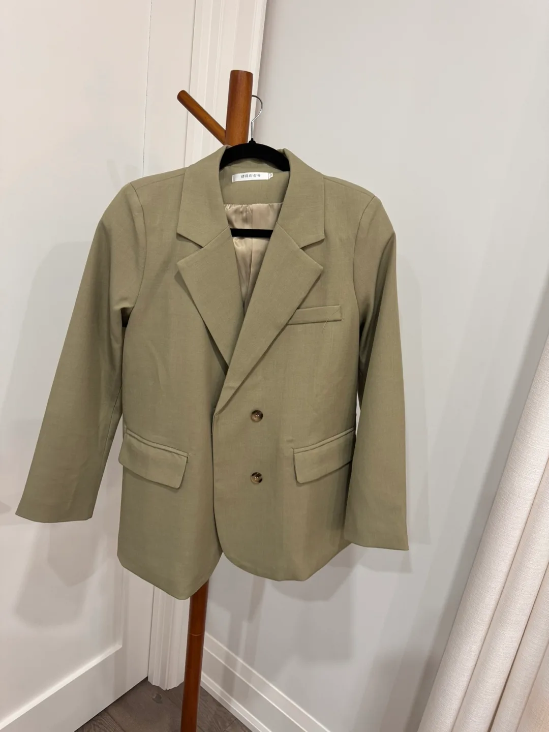 Olive Green Blazer and Pants Set image indicator(2)