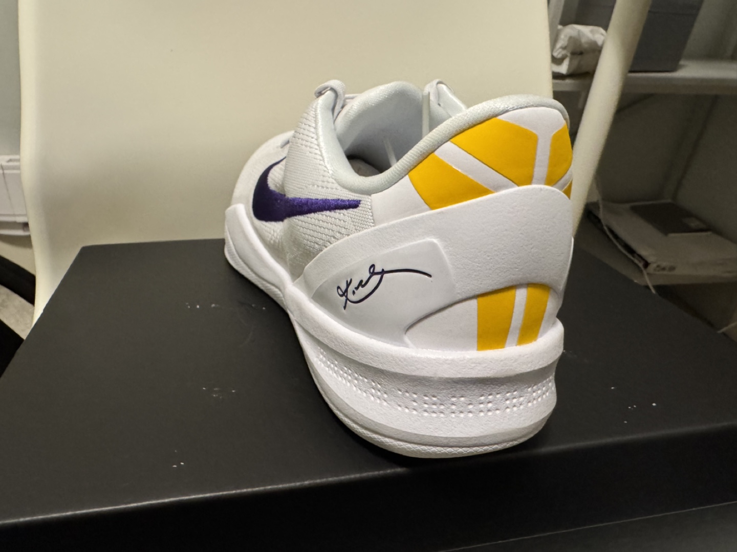 Nike Kobe 8 Protro 'White/Purple' Basketball Shoes - photo 3