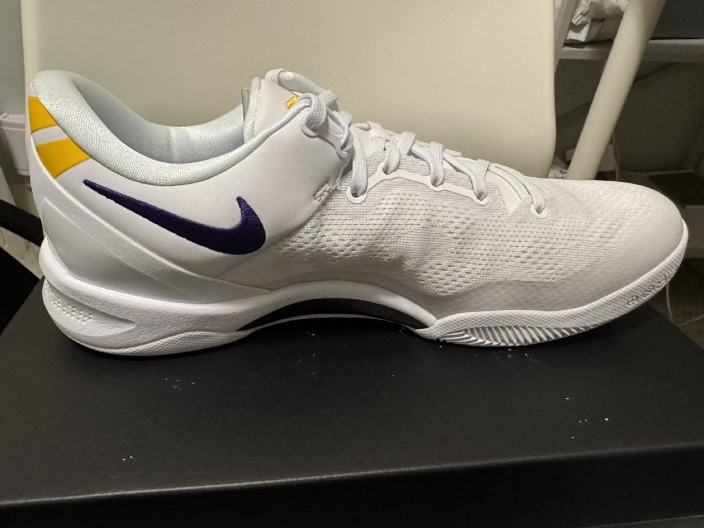 Nike Kobe 8 Protro 'White/Purple' Basketball Shoes - photo 4