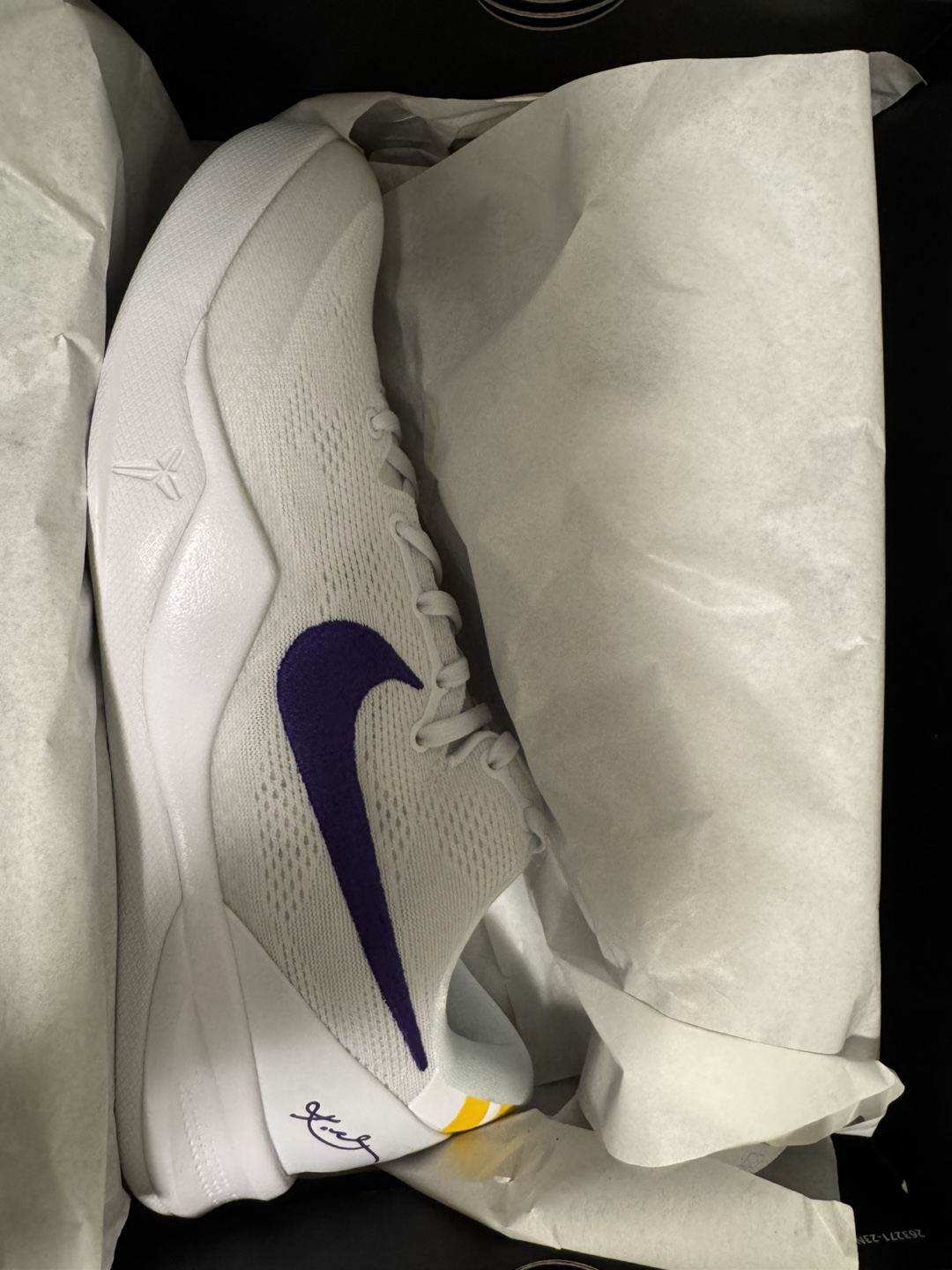Nike Kobe 8 Protro 'White/Purple' Basketball Shoes - photo 2