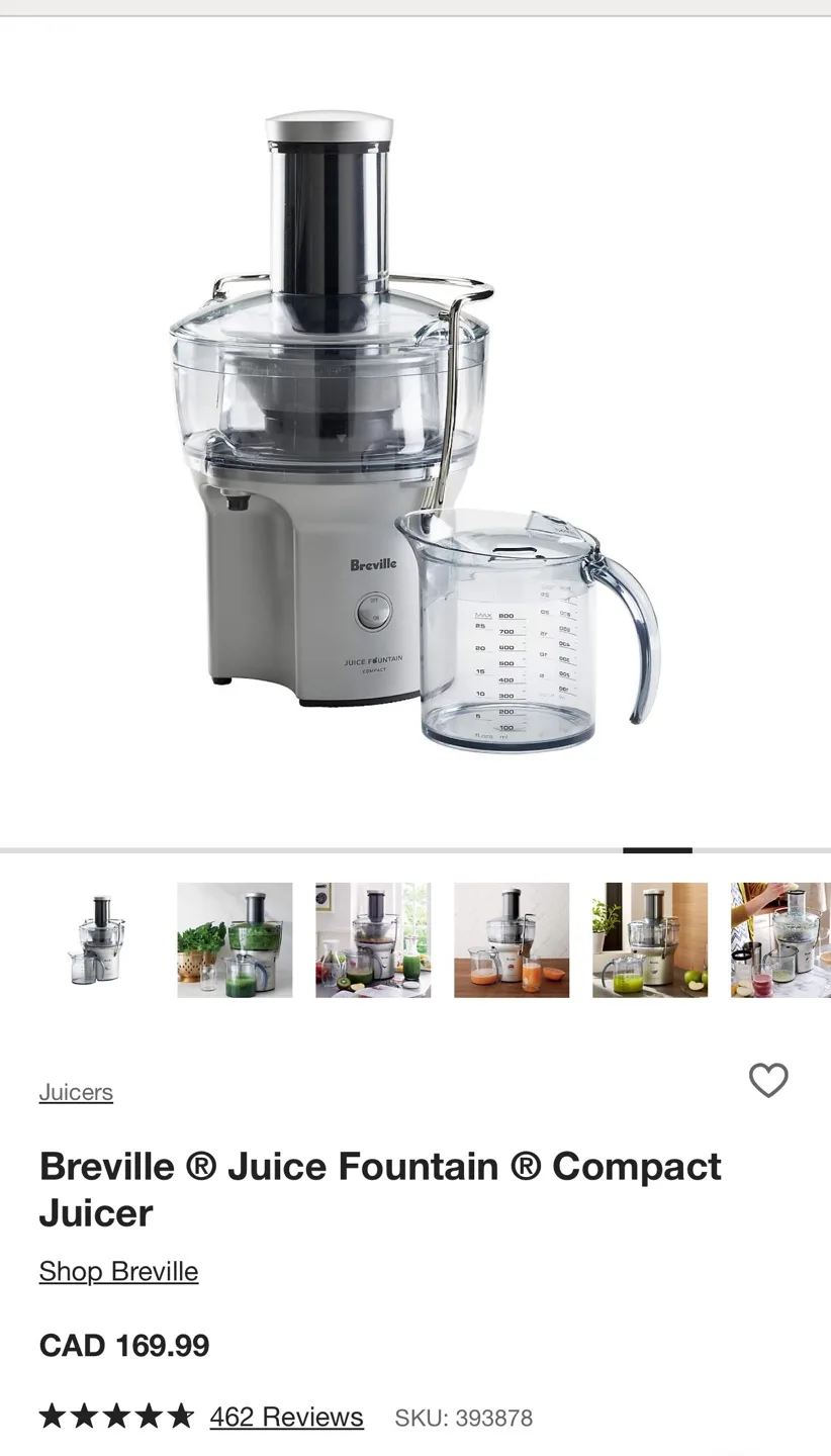 Breville Juice Fountain Compact Juicer image indicator(8)