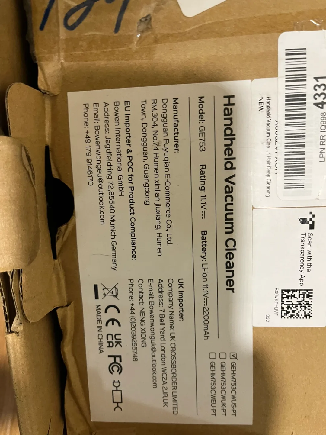 Cordless Handheld Vacuum Cleaner image indicator(3)