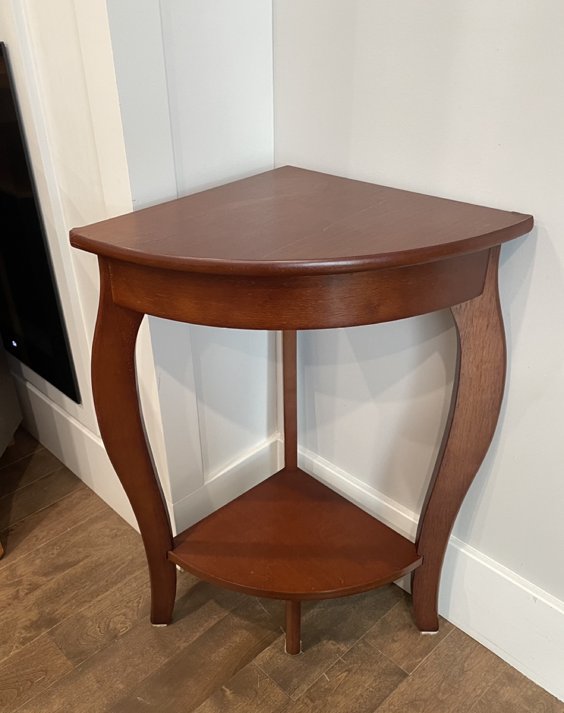 Corner Table with Shelf - photo 2