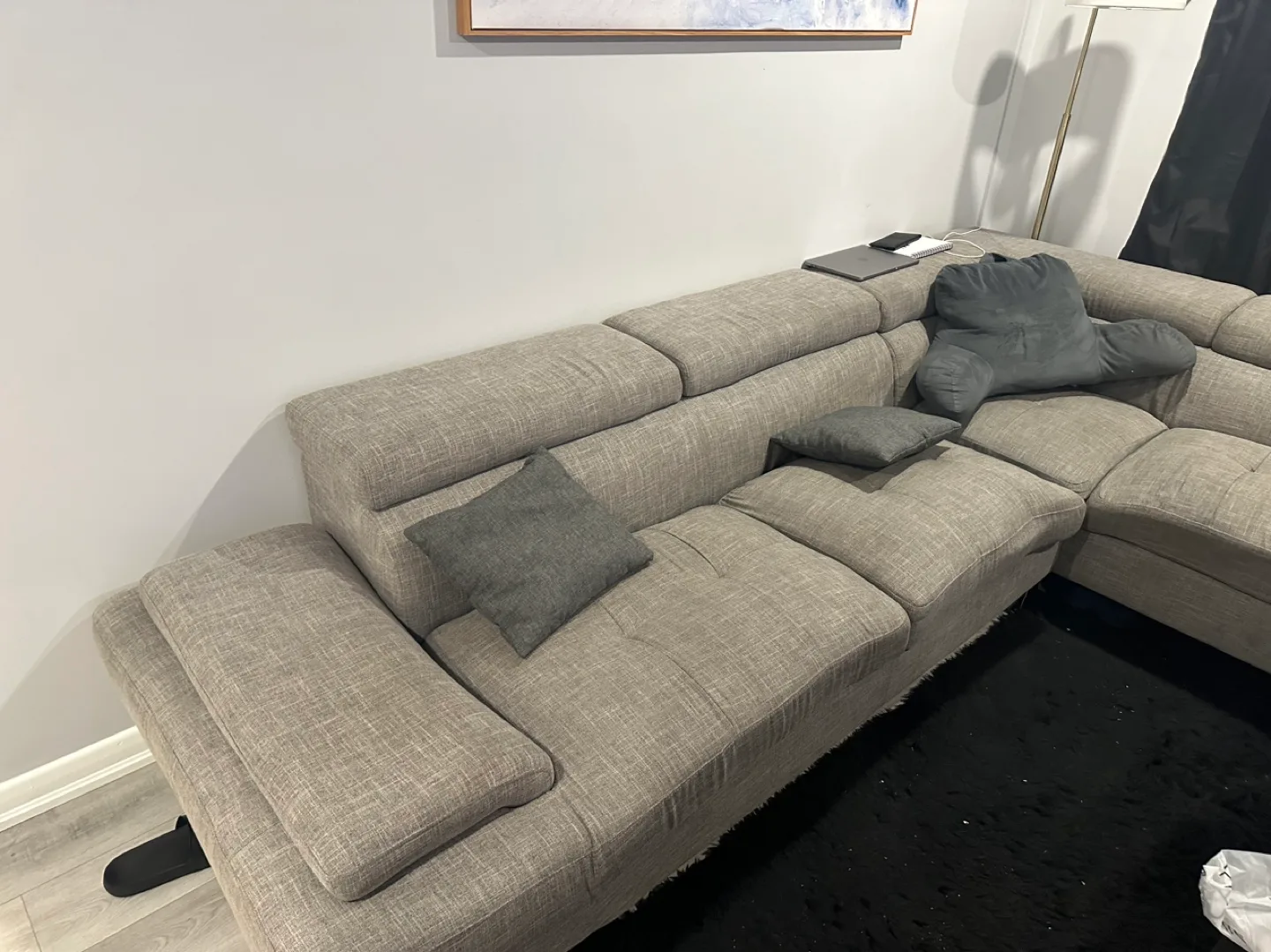 Grey Sectional Sofa image indicator(2)