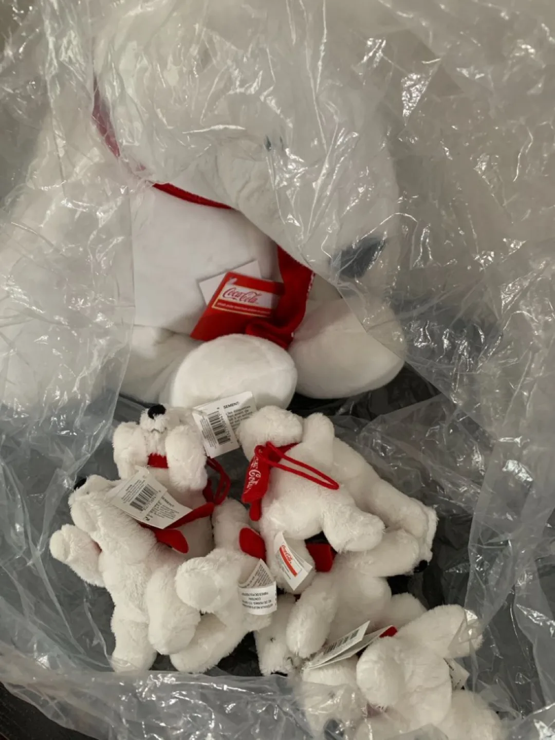 Brand New Coca-Cola Polar Bear Plush Set lot image indicator(3)