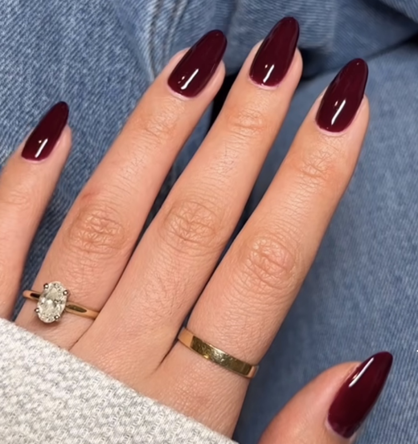 New!! DND Dark red nail polish x2