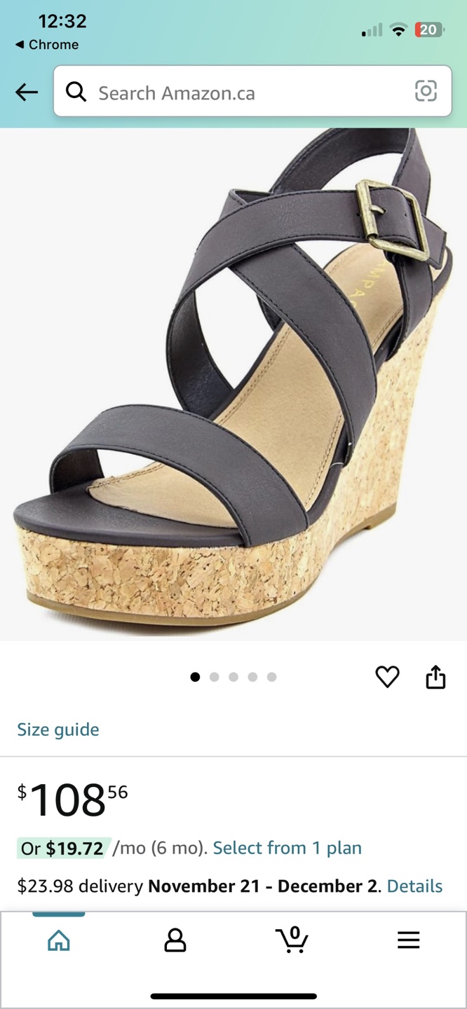 Black Wedge Sandals