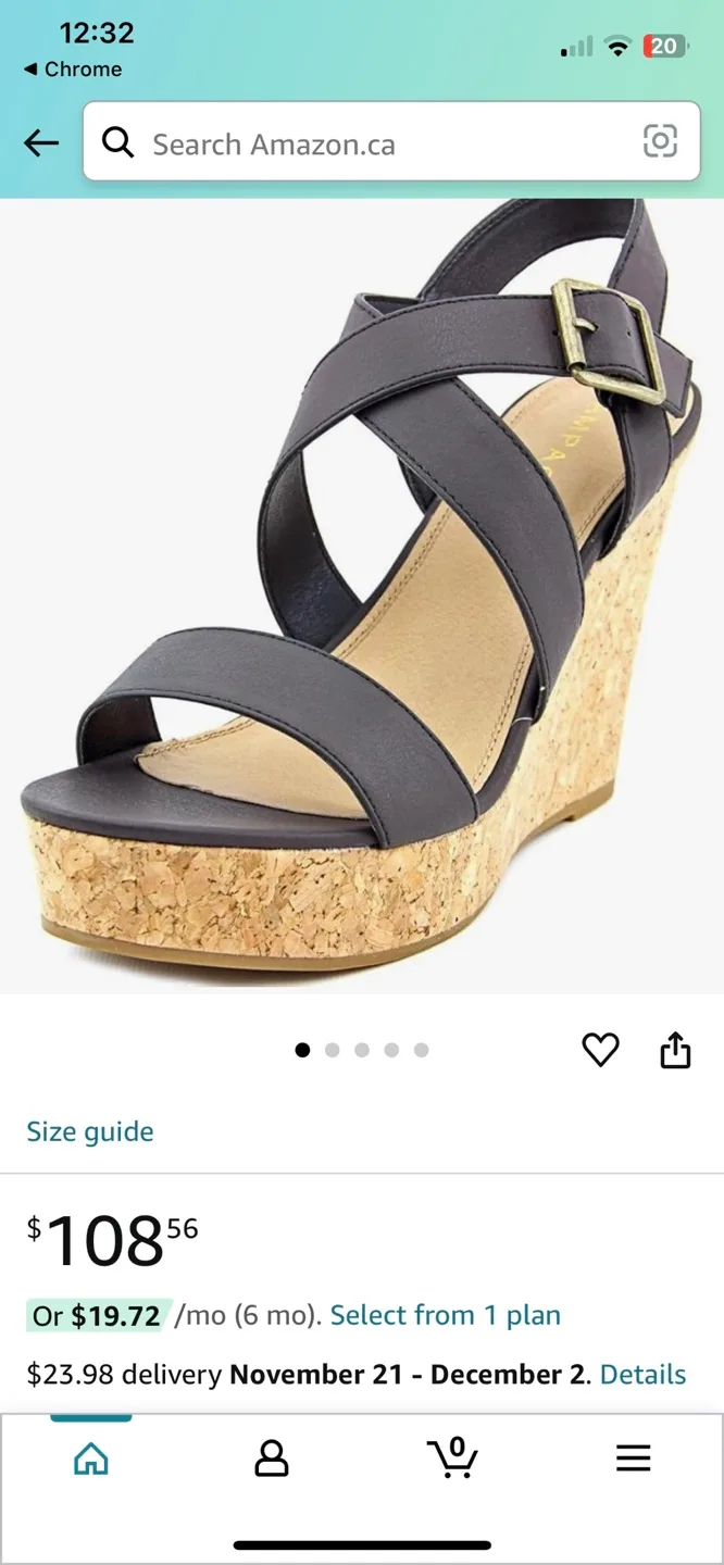 Black Wedge Sandals