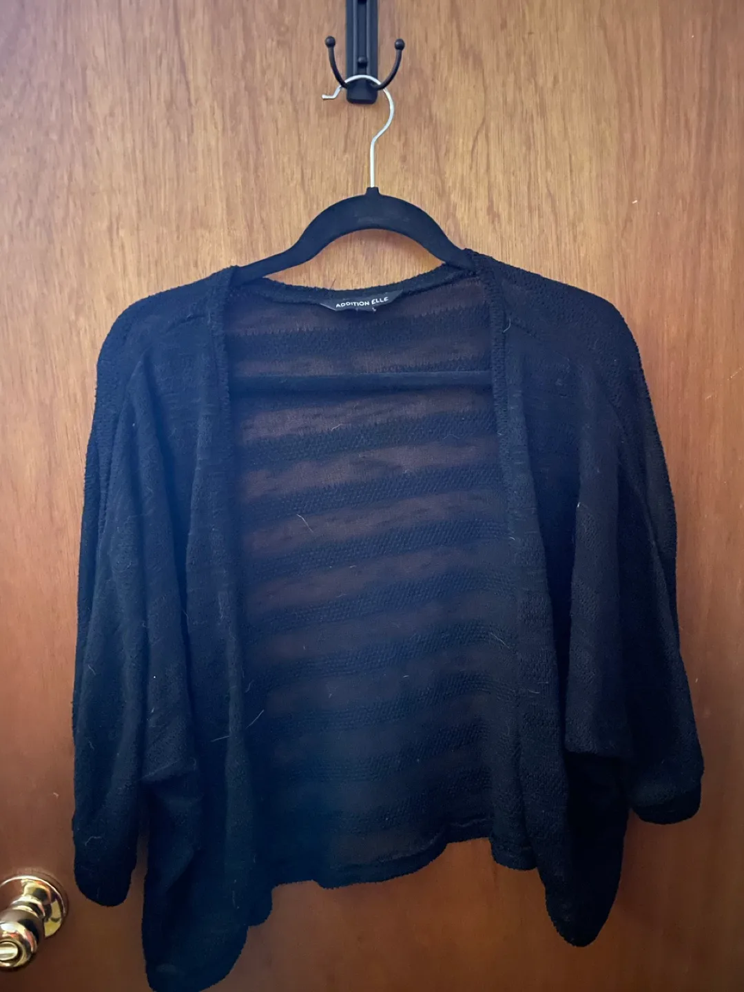 Addition Elle Black Knit Cardigan