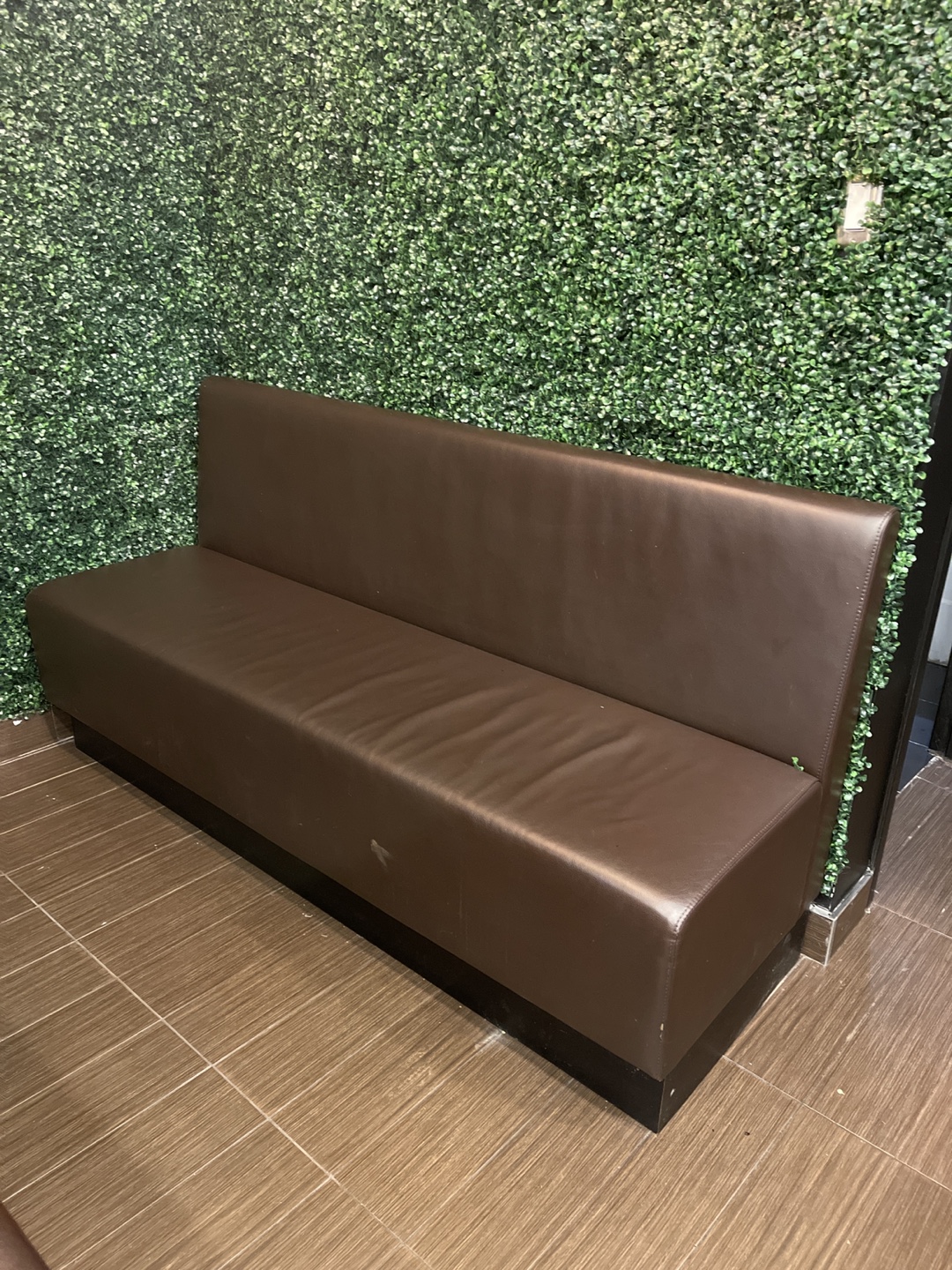 Two Brown Restaurant Booth Seats - photo 2